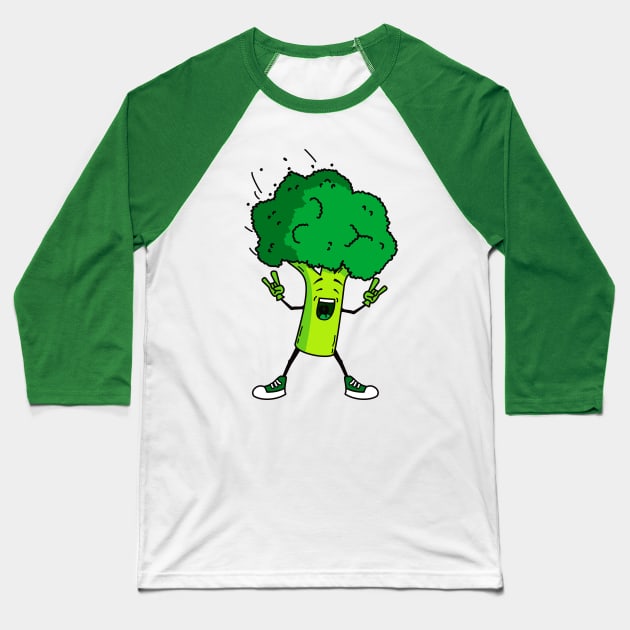 Broccoli rocks! Baseball T-Shirt by hyperactive